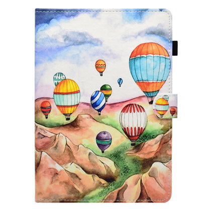For iPad Air (2013) / Air 2 / iPad 9.7-inch (2017) / (2018) PU Leather Tablet Case Stitching Pattern Printing Stand Cover with Card Holder