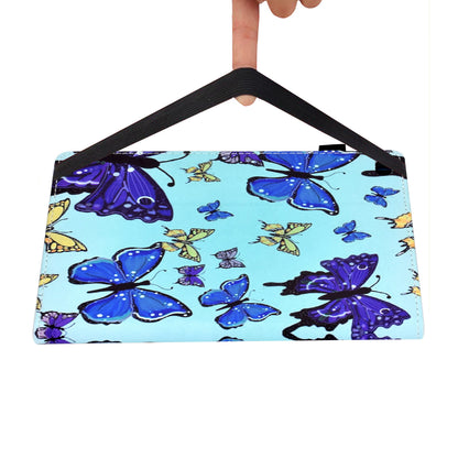 For iPad Air (2013) / Air 2 / iPad 9.7-inch (2017) / (2018) Stitching PU Leather Tablet Cover Pattern Printing Stand Card Holder Case with Elastic Band Closure