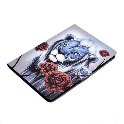 For iPad Air (2013) / Air 2 / iPad 9.7-inch (2017) / (2018) Pattern Printing Tablet Cover PU Leather Stand Card Slots Magnetic Clasp Case