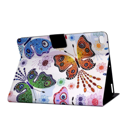 For iPad Air (2013) / Air 2 / iPad 9.7-inch (2017) / (2018) Pattern Printing Tablet Cover PU Leather Stand Card Slots Magnetic Clasp Case
