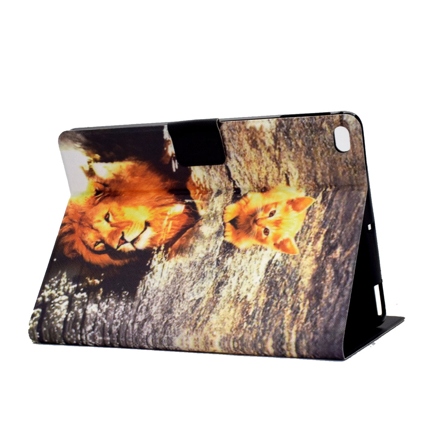 For iPad Air (2013) / Air 2 / iPad 9.7-inch (2017) / (2018) Pattern Printing Tablet Cover PU Leather Stand Card Slots Magnetic Clasp Case