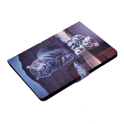 For iPad Air (2013) / Air 2 / iPad 9.7-inch (2017) / (2018) Pattern Printing Tablet Cover PU Leather Stand Card Slots Magnetic Clasp Case