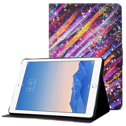 For iPad Air (2013) / Air 2 / iPad 9.7-inch (2017) / (2018) Pattern Printing Tablet Cover PU Leather Stand Card Slots Magnetic Clasp Case