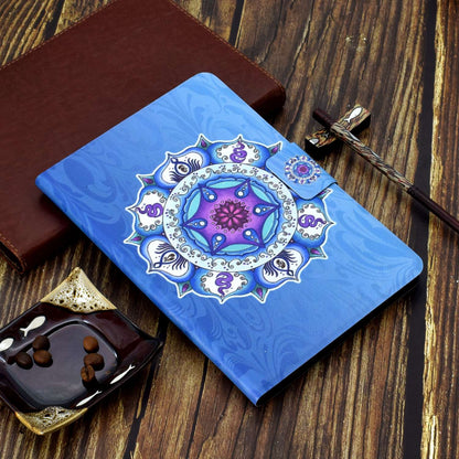 For iPad Air (2013) / Air 2 / iPad 9.7-inch (2017) / (2018) Pattern Printing Tablet Cover PU Leather Stand Card Slots Magnetic Clasp Case