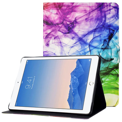 For iPad Air (2013) / Air 2 / iPad 9.7-inch (2017) / (2018) Pattern Printing Tablet Cover PU Leather Stand Card Slots Magnetic Clasp Case