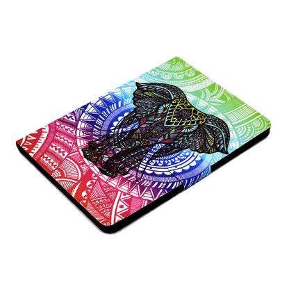 For iPad Air (2013) / Air 2 / iPad 9.7-inch (2017) / (2018) Pattern Printing Tablet Cover PU Leather Stand Card Slots Magnetic Clasp Case