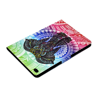 For iPad Air (2013) / Air 2 / iPad 9.7-inch (2017) / (2018) Pattern Printing Tablet Cover PU Leather Stand Card Slots Magnetic Clasp Case