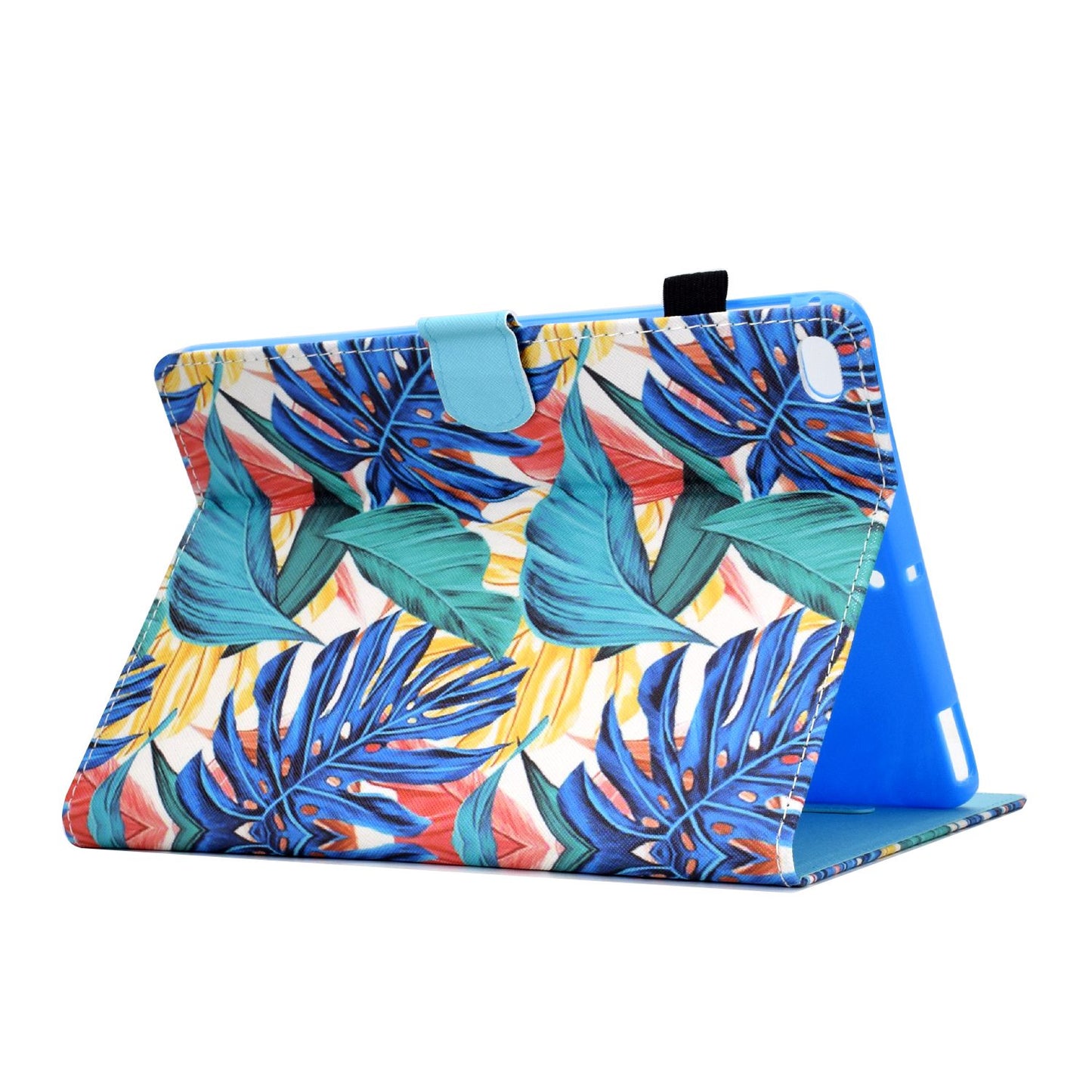 For iPad Air (2013) / Air 2 / iPad 9.7-inch (2017) / (2018) Stitched Leather Case Protective Tablet Cover Pattern Printed Magnetic Closure Shockproof Cover with Stand  /  Card Slots