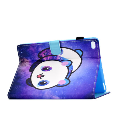 For iPad Air (2013) / Air 2 / iPad 9.7-inch (2017) / (2018) Stitched Leather Case Protective Tablet Cover Pattern Printed Magnetic Closure Shockproof Cover with Stand  /  Card Slots