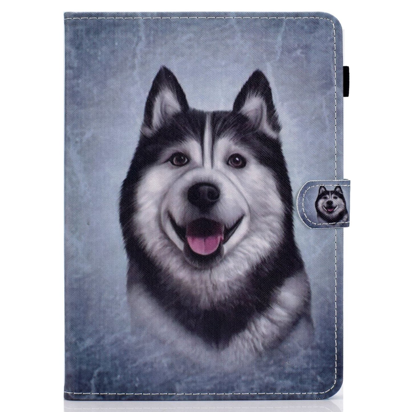 Anti-scratch Tablet Case for Amazon Kindle Paperwhite 5 (2021), Adjustable Stand Stitching Pattern Printing PU Leather Card Holder Protective Tablet Cover