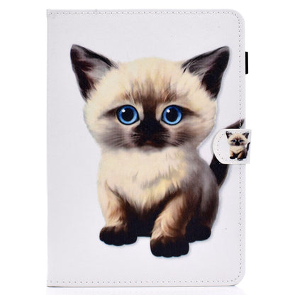 Anti-scratch Tablet Case for Amazon Kindle Paperwhite 5 (2021), Adjustable Stand Stitching Pattern Printing PU Leather Card Holder Protective Tablet Cover