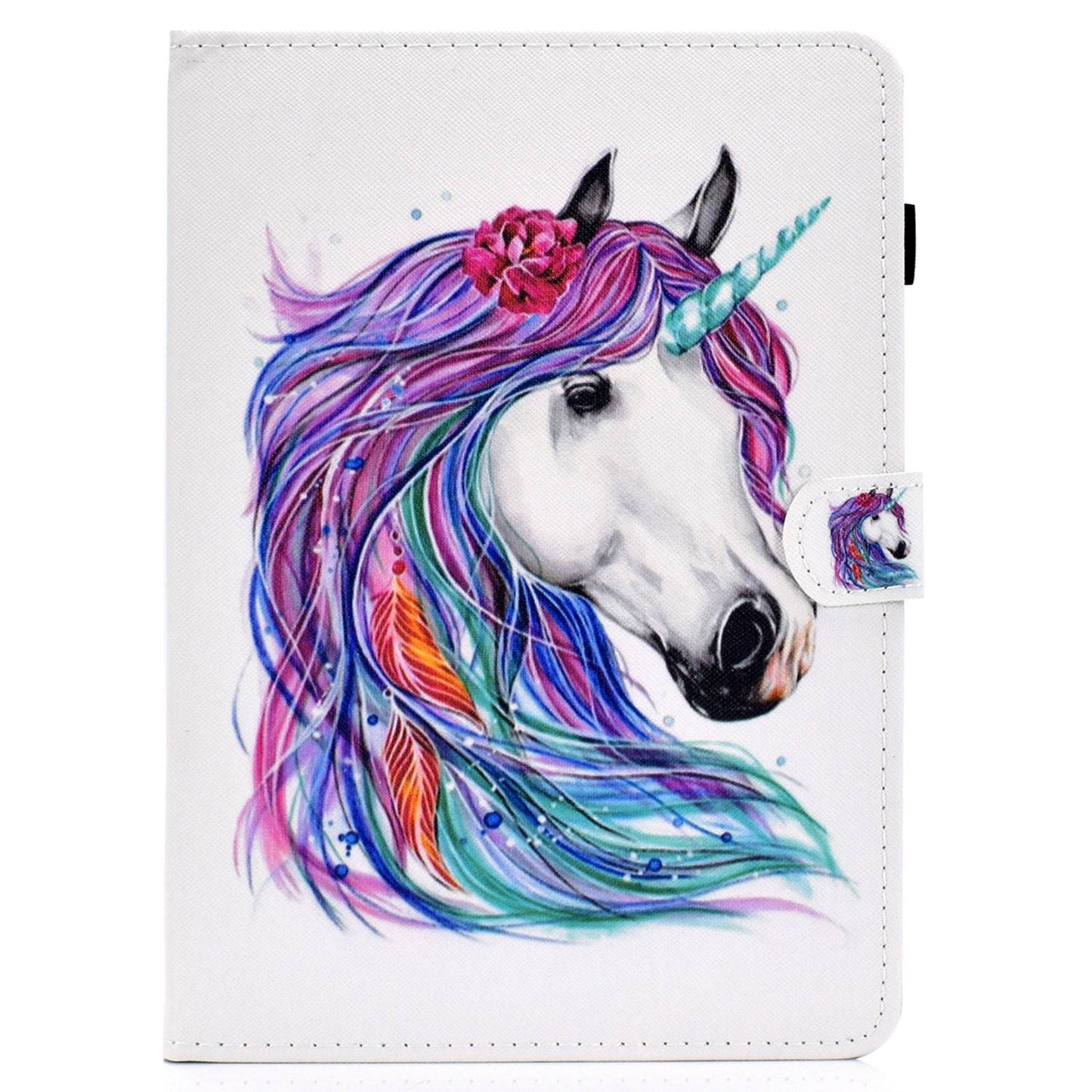 Anti-scratch Tablet Case for Amazon Kindle Paperwhite 5 (2021), Adjustable Stand Stitching Pattern Printing PU Leather Card Holder Protective Tablet Cover