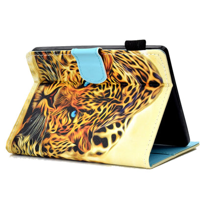 Anti-scratch Tablet Case for Amazon Kindle Paperwhite 5 (2021), Adjustable Stand Stitching Pattern Printing PU Leather Card Holder Protective Tablet Cover