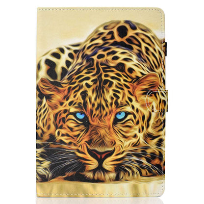 Anti-scratch Tablet Case for Amazon Kindle Paperwhite 5 (2021), Adjustable Stand Stitching Pattern Printing PU Leather Card Holder Protective Tablet Cover