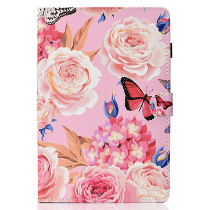 Anti-scratch Tablet Case for Amazon Kindle Paperwhite 5 (2021), Adjustable Stand Stitching Pattern Printing PU Leather Card Holder Protective Tablet Cover