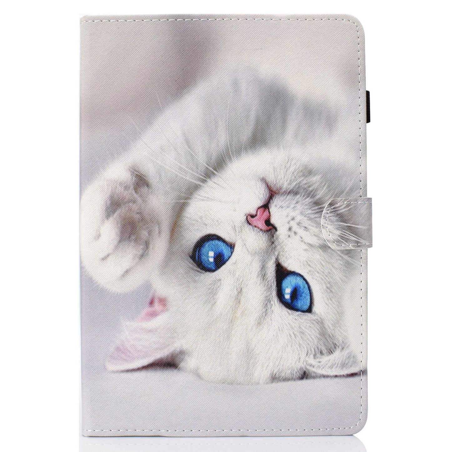 Anti-scratch Tablet Case for Amazon Kindle Paperwhite 5 (2021), Adjustable Stand Stitching Pattern Printing PU Leather Card Holder Protective Tablet Cover