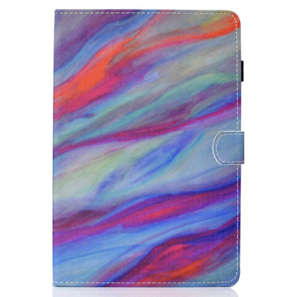 Anti-scratch Tablet Case for Amazon Kindle Paperwhite 5 (2021), Adjustable Stand Stitching Pattern Printing PU Leather Card Holder Protective Tablet Cover