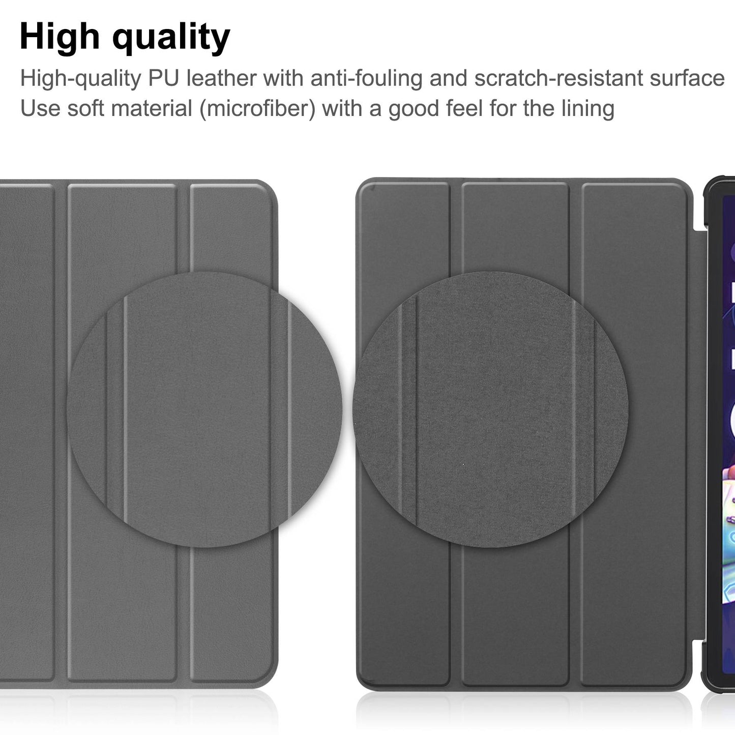 For Lenovo Tab P11 Pro Gen 2 Tri-fold Stand PU Leather Tablet Case Auto Wake / Sleep Function Drop-proof Cover
