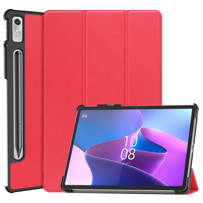 For Lenovo Tab P11 Pro Gen 2 Tri-fold Stand PU Leather Tablet Case Auto Wake / Sleep Function Drop-proof Cover