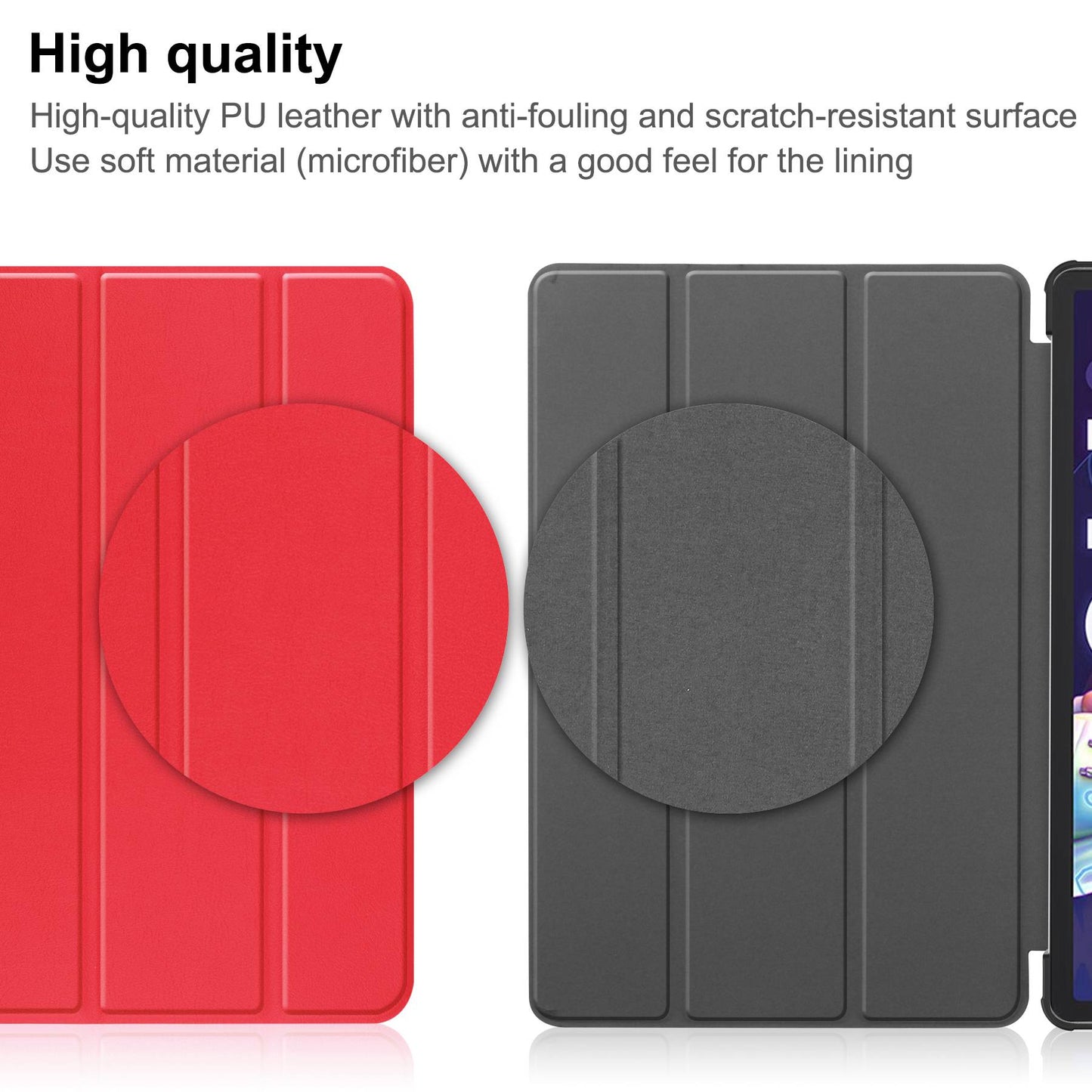 For Lenovo Tab P11 Pro Gen 2 Tri-fold Stand PU Leather Tablet Case Auto Wake / Sleep Function Drop-proof Cover