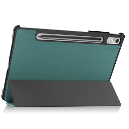 For Lenovo Tab P11 Pro Gen 2 Tri-fold Stand PU Leather Tablet Case Auto Wake / Sleep Function Drop-proof Cover