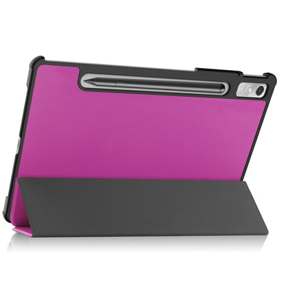 For Lenovo Tab P11 Pro Gen 2 Tri-fold Stand PU Leather Tablet Case Auto Wake / Sleep Function Drop-proof Cover