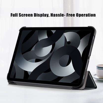 For iPad 10.2 (2022) PU Tablet Case Trifold Stand Shockproof Full Body Protective Cover with Auto Wake / Sleep