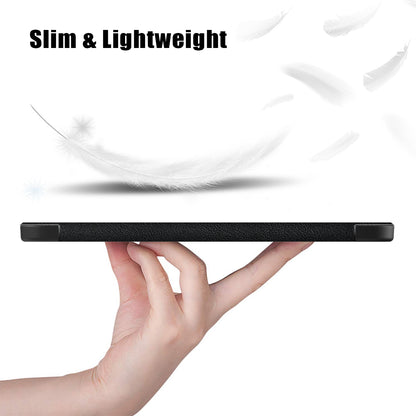 For iPad 10.2 (2022) PU Tablet Case Trifold Stand Shockproof Full Body Protective Cover with Auto Wake / Sleep