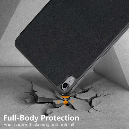 For iPad 10.2 (2022) PU Tablet Case Trifold Stand Shockproof Full Body Protective Cover with Auto Wake / Sleep