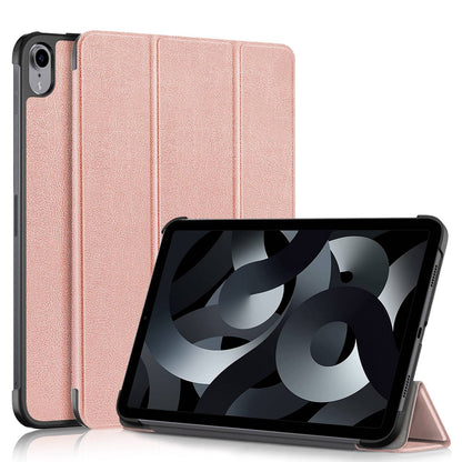 For iPad 10.2 (2022) PU Tablet Case Trifold Stand Shockproof Full Body Protective Cover with Auto Wake / Sleep