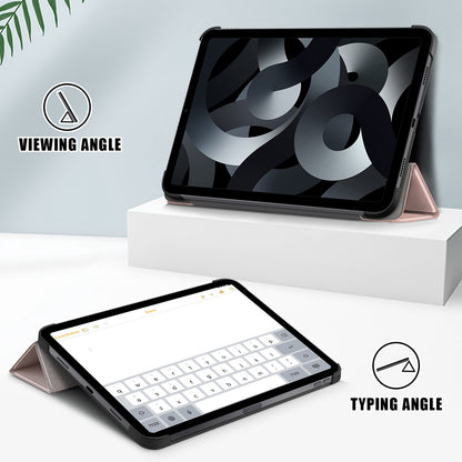 For iPad 10.2 (2022) PU Tablet Case Trifold Stand Shockproof Full Body Protective Cover with Auto Wake / Sleep