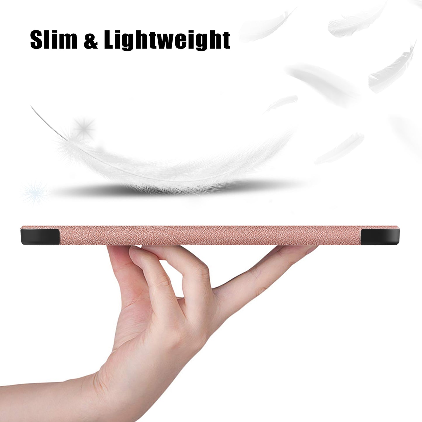 For iPad 10.2 (2022) PU Tablet Case Trifold Stand Shockproof Full Body Protective Cover with Auto Wake / Sleep