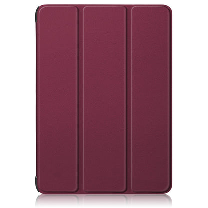 For iPad 10.2 (2022) PU Tablet Case Trifold Stand Shockproof Full Body Protective Cover with Auto Wake / Sleep