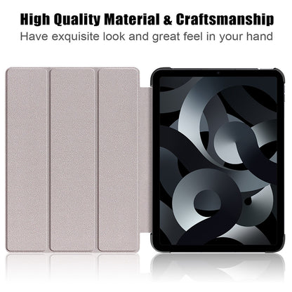 For iPad 10.2 (2022) PU Tablet Case Trifold Stand Shockproof Full Body Protective Cover with Auto Wake / Sleep