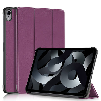 For iPad 10.2 (2022) PU Tablet Case Trifold Stand Shockproof Full Body Protective Cover with Auto Wake / Sleep