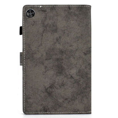 For Huawei Enjoy Tablet 2 / MatePad T 10 9.7 inch / T 10S 10.1 inch / Honor Pad 6 10.1-inch / Pad X6 9.7 inch Cloth Texture Case Solid Color Stitching Leather Stand Card Slots Magnetic Cover