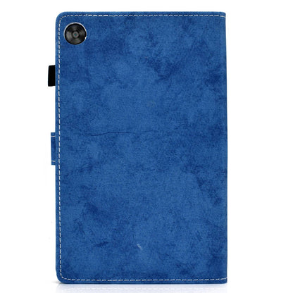 For Huawei Enjoy Tablet 2 / MatePad T 10 9.7 inch / T 10S 10.1 inch / Honor Pad 6 10.1-inch / Pad X6 9.7 inch Cloth Texture Case Solid Color Stitching Leather Stand Card Slots Magnetic Cover