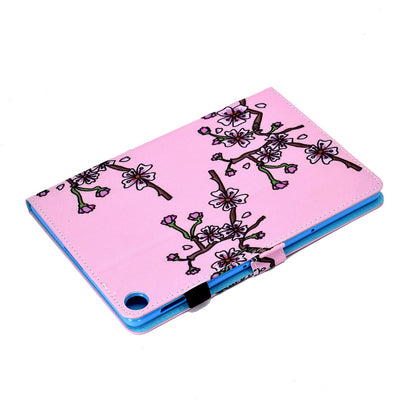 For Huawei Enjoy Tablet 2 / MatePad T 10 9.7 inch / T 10S 10.1 inch / Honor Pad 6 10.1-inch / Pad X6 9.7 inch Pattern Printing Stand Cover Stitching Leather Card Slots Magnetic Case