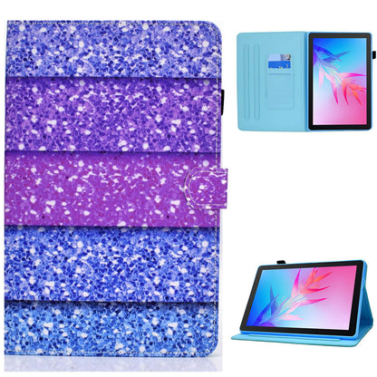 For Huawei Enjoy Tablet 2 / MatePad T 10 9.7 inch / T 10S 10.1 inch / Honor Pad 6 10.1-inch / Pad X6 9.7 inch Pattern Printing Stand Cover Stitching Leather Card Slots Magnetic Case