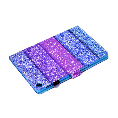 For Huawei Enjoy Tablet 2 / MatePad T 10 9.7 inch / T 10S 10.1 inch / Honor Pad 6 10.1-inch / Pad X6 9.7 inch Pattern Printing Stand Cover Stitching Leather Card Slots Magnetic Case