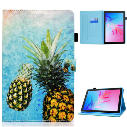 For Huawei Enjoy Tablet 2 / MatePad T 10 9.7 inch / T 10S 10.1 inch / Honor Pad 6 10.1-inch / Pad X6 9.7 inch Pattern Printing Stand Cover Stitching Leather Card Slots Magnetic Case