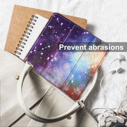 For Lenovo Tab P11 Pro Gen 2 Tri-Fold Stand Tablet Case Pattern Printing PU Leather Auto Wake / Sleep Cover with Pencil Holder