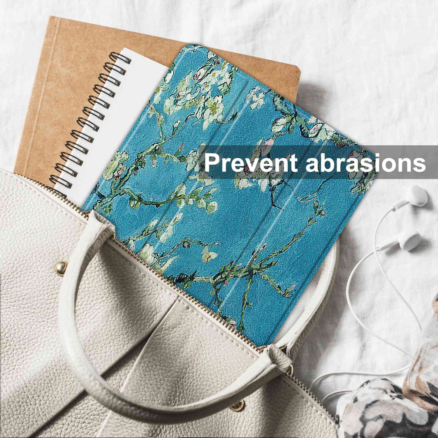 For Lenovo Tab P11 Pro Gen 2 Tri-Fold Stand Tablet Case Pattern Printing PU Leather Auto Wake / Sleep Cover with Pencil Holder