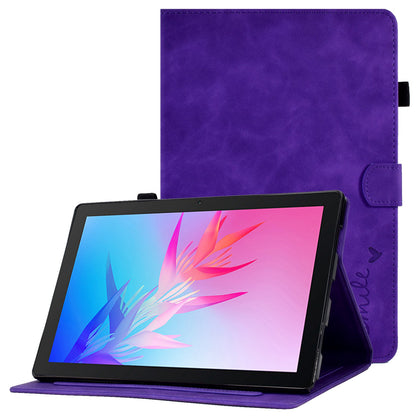 For Huawei Enjoy Tablet 2  /  MatePad T 10 9.7 inch  /  T 10S 10.1 inch  /  Honor Pad 6 10.1-inch  /  Pad X6 9.7 inch Tablet Case Pattern Imprinted PU Leather Card Slots Stand Cover