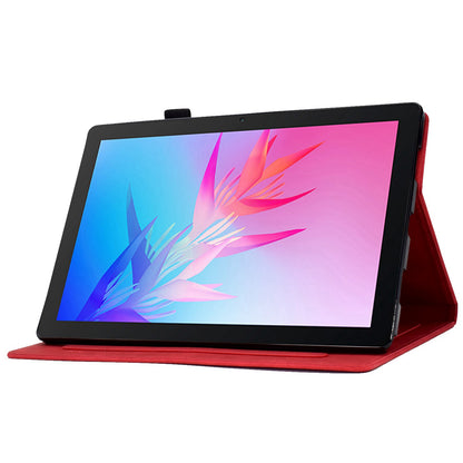 For Huawei Enjoy Tablet 2  /  MatePad T 10 9.7 inch  /  T 10S 10.1 inch  /  Honor Pad 6 10.1-inch  /  Pad X6 9.7 inch Tablet Case Pattern Imprinted PU Leather Card Slots Stand Cover