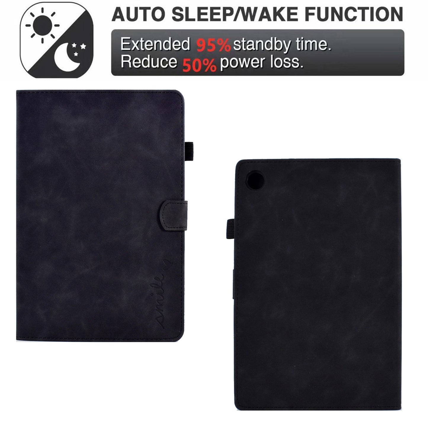 For Huawei Enjoy Tablet 2  /  MatePad T 10 9.7 inch  /  T 10S 10.1 inch  /  Honor Pad 6 10.1-inch  /  Pad X6 9.7 inch Tablet Case Pattern Imprinted PU Leather Card Slots Stand Cover