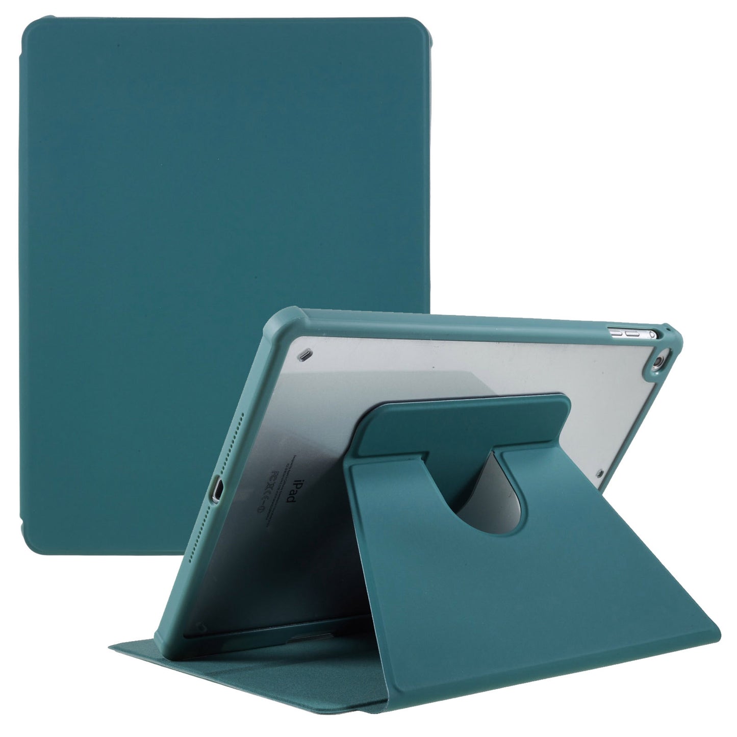 For iPad Air (2013) / iPad Air 2 / iPad 9.7-inch (2017) / (2018) PU Leather + TPU + Acrylic Tablet Protective Case Auto Wake / Sleep Rotary Stand Anti-drop Cover