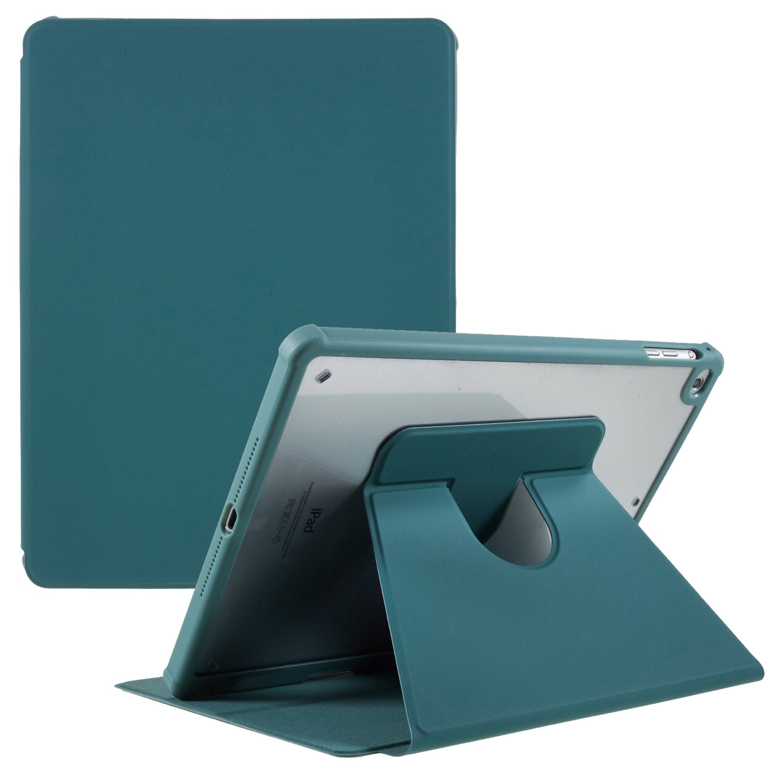 For iPad Air (2013) / iPad Air 2 / iPad 9.7-inch (2017) / (2018) PU Leather + TPU + Acrylic Tablet Protective Case Auto Wake / Sleep Rotary Stand Anti-drop Cover