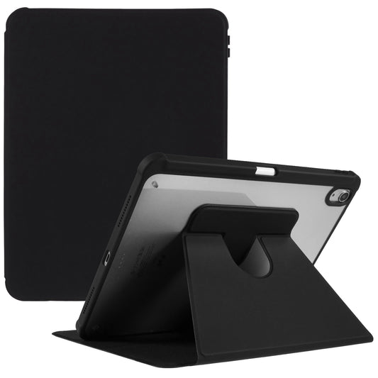 For iPad Air (2020) / (2022) Auto Wake and Sleep Tablet Case with Rotary Kickstand PU Leather + TPU + Acrylic Protective Cover
