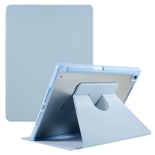 For iPad 10.2 (2021) / (2019) / (2020) Rotary Kickstand Tablet Case PU Leather + TPU + Acrylic Anti-Drop Protective Cover